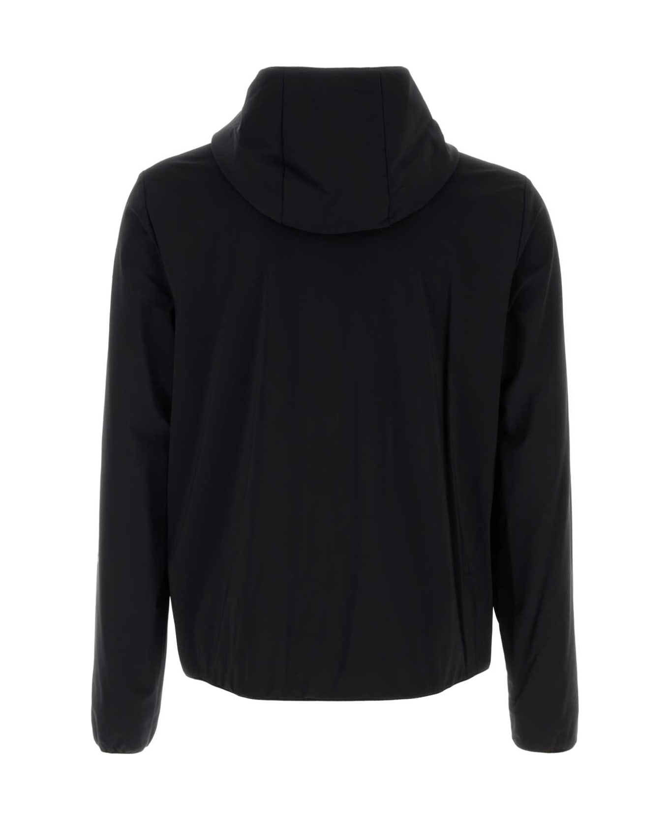 Moncler Grenoble Black Stretch Nylon Windbreaker - 999