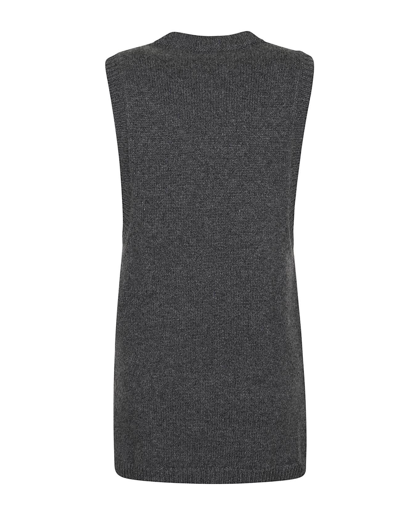 Valentino Garavani Cashmere Tank Top - Grigio Scuro Melange