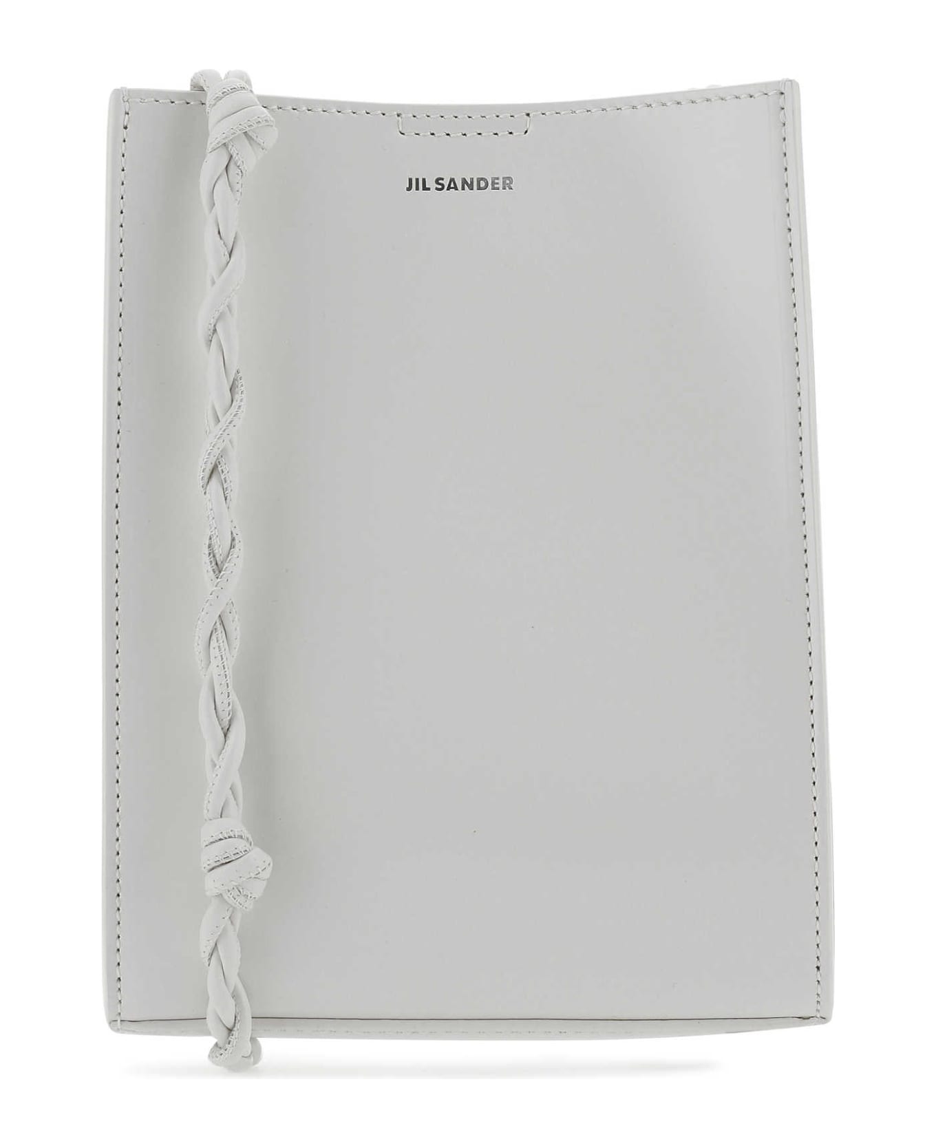 Jil Sander Light Grey Leather Small Tangle Shoulder Bag - 056