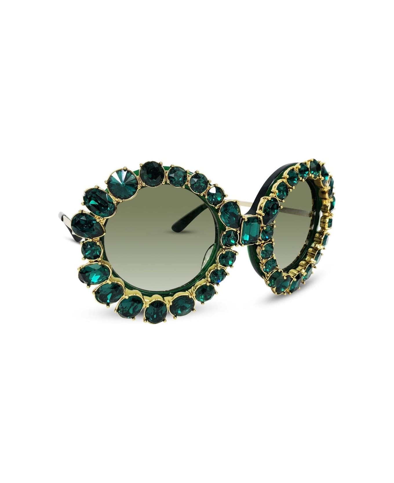 Dolce & Gabbana Crystal Sunglasses - Green