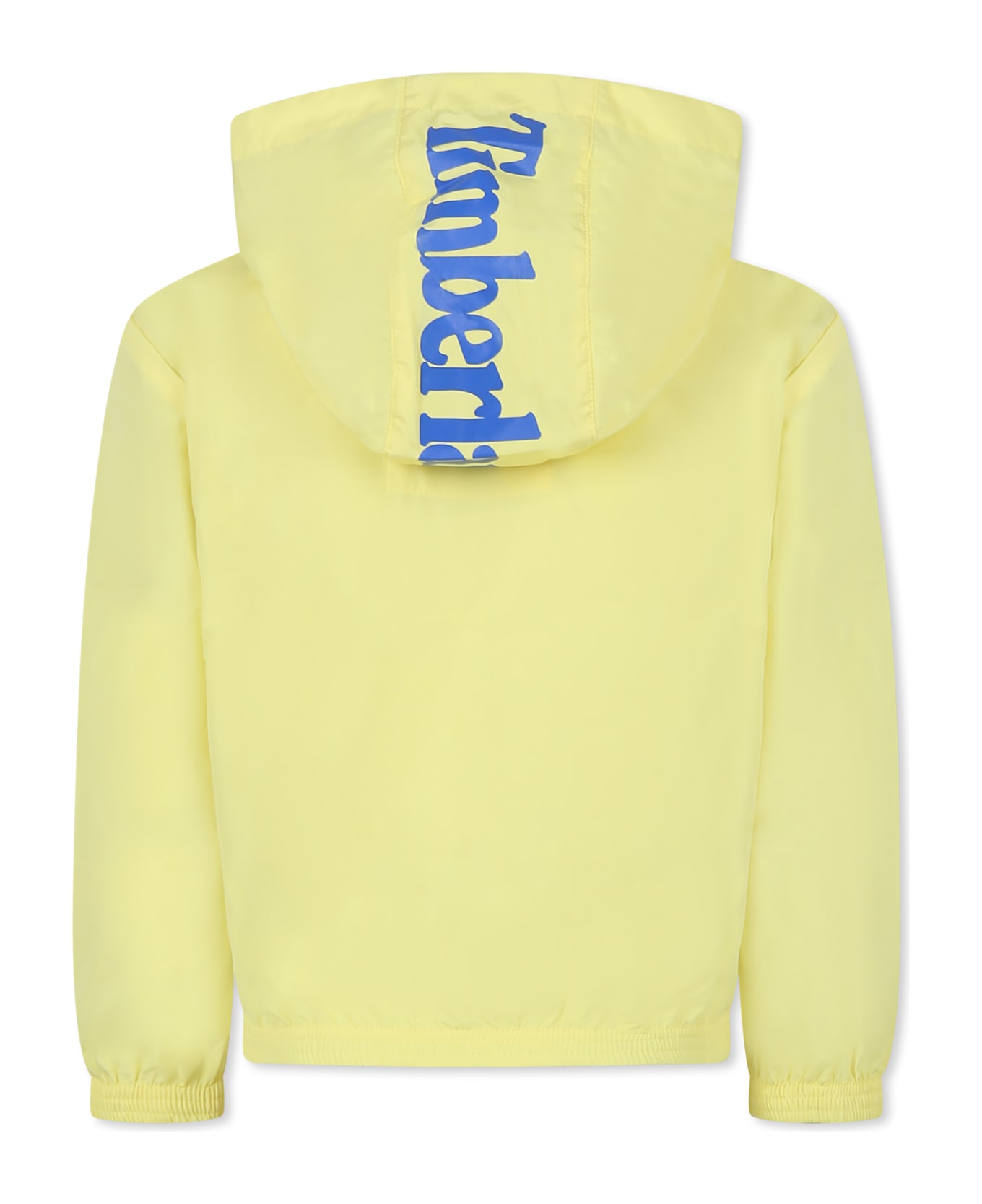 Timberland Yellow Windbreaker Jacket For Boy With Logo - Yellow