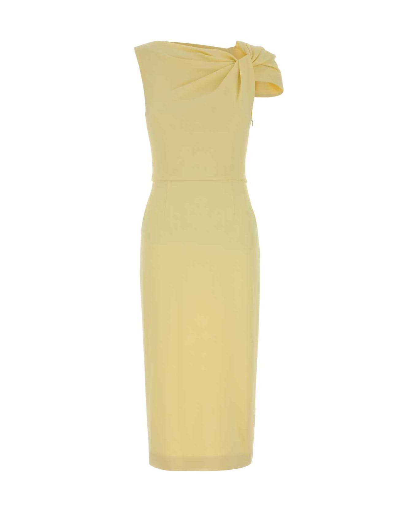 Givenchy Yellow Stretch Cady Dress - BUTTER