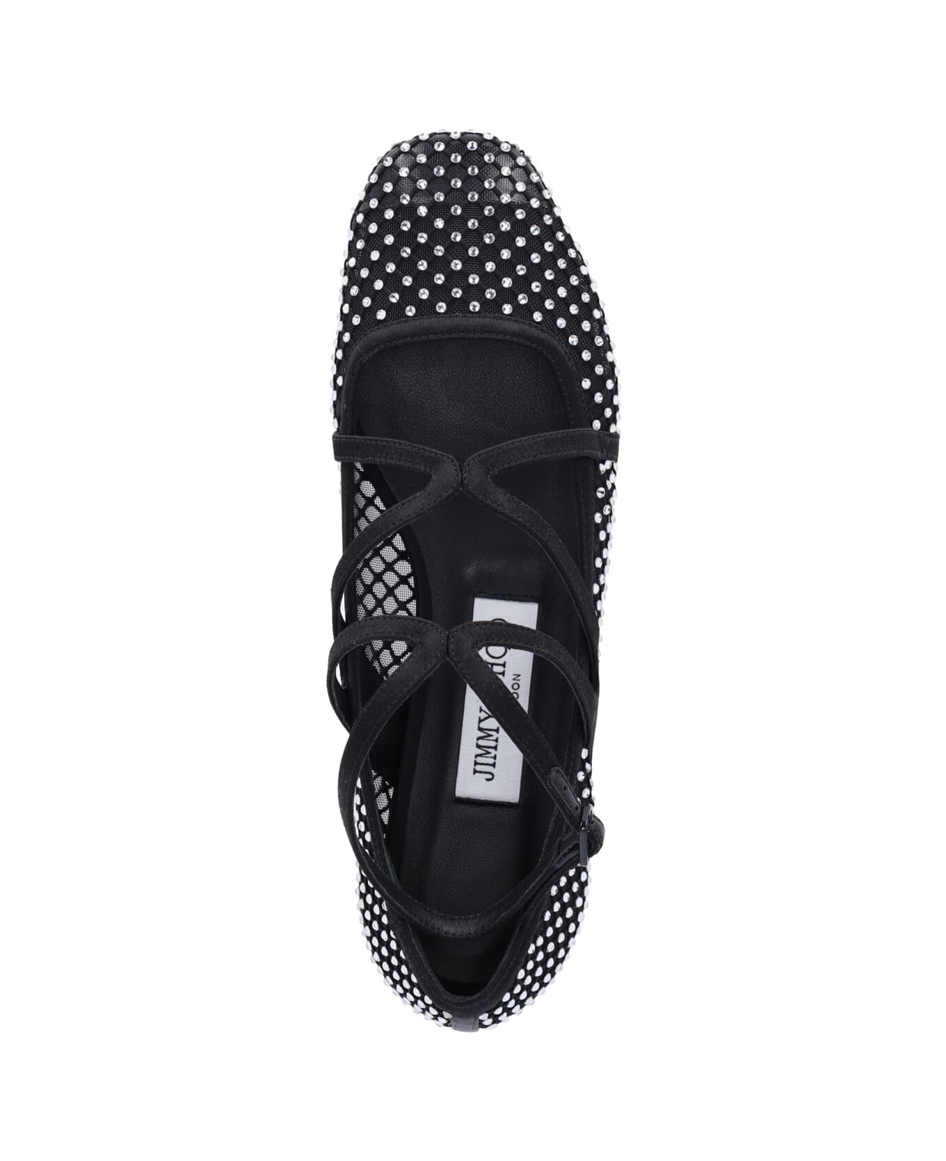 Jimmy Choo 
astoria
 Rhinestone Ballet Flats - Black  
