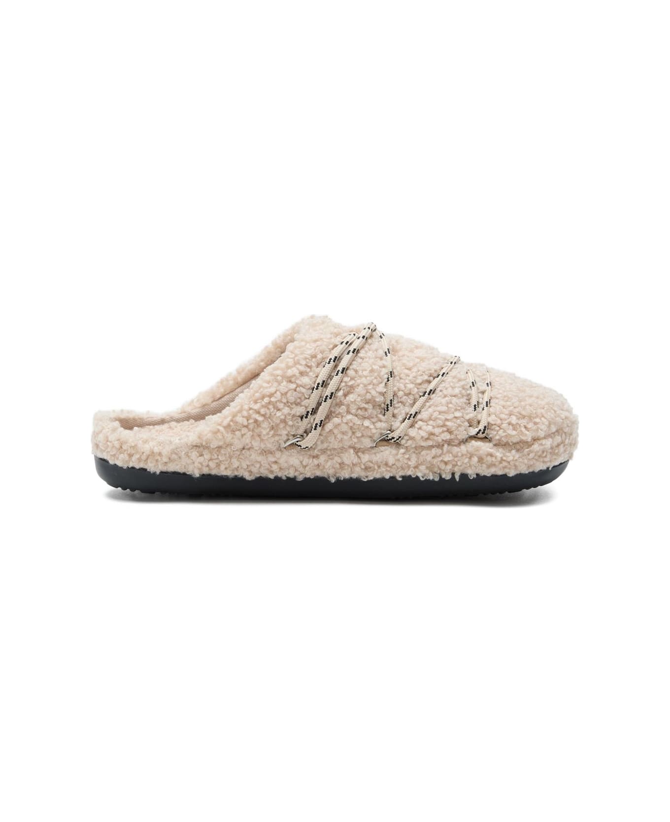 Moon Boot Teddy Slippers - Beige