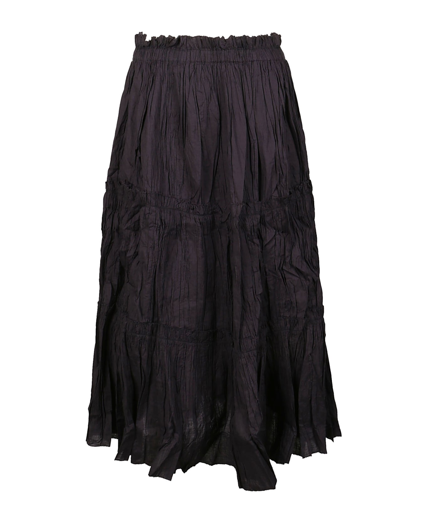 Sea New York Paco Solid Tiered Skirt - Black