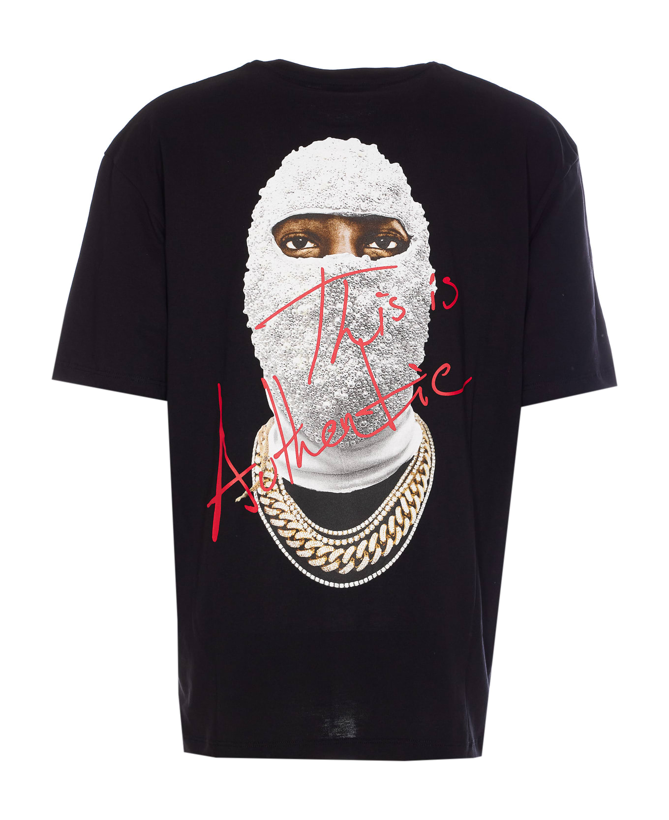 ih nom uh nit Authentic Mask T-shirt - Black