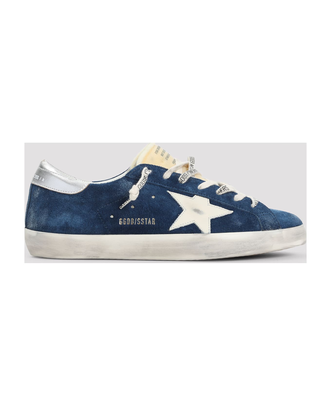 Golden Goose Superstar Sneakers - Aviator Blue Cream Silver