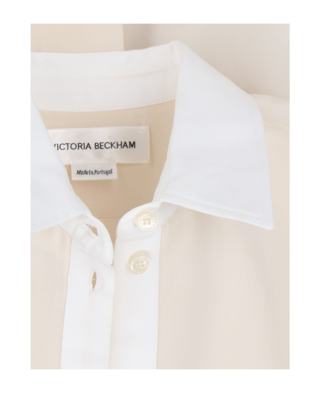 Victoria Beckham Silk Shirt - Cream