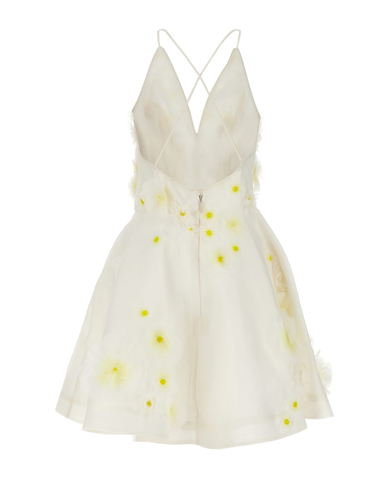Zimmermann 'matchmaker Daisy' Mini Dress - White ワンピース＆ドレス