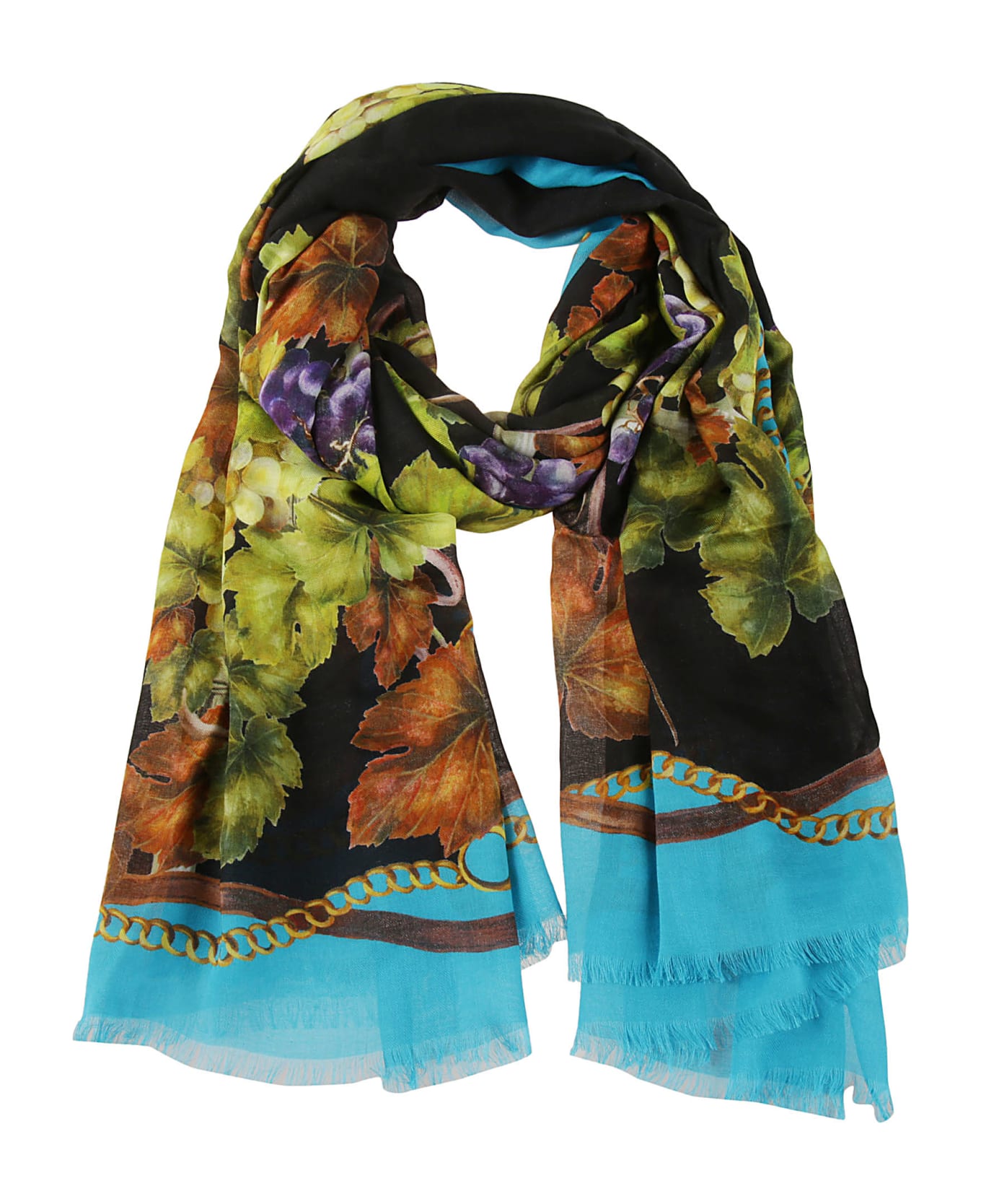 Dolce & Gabbana Floral Print Scarf - burgundy