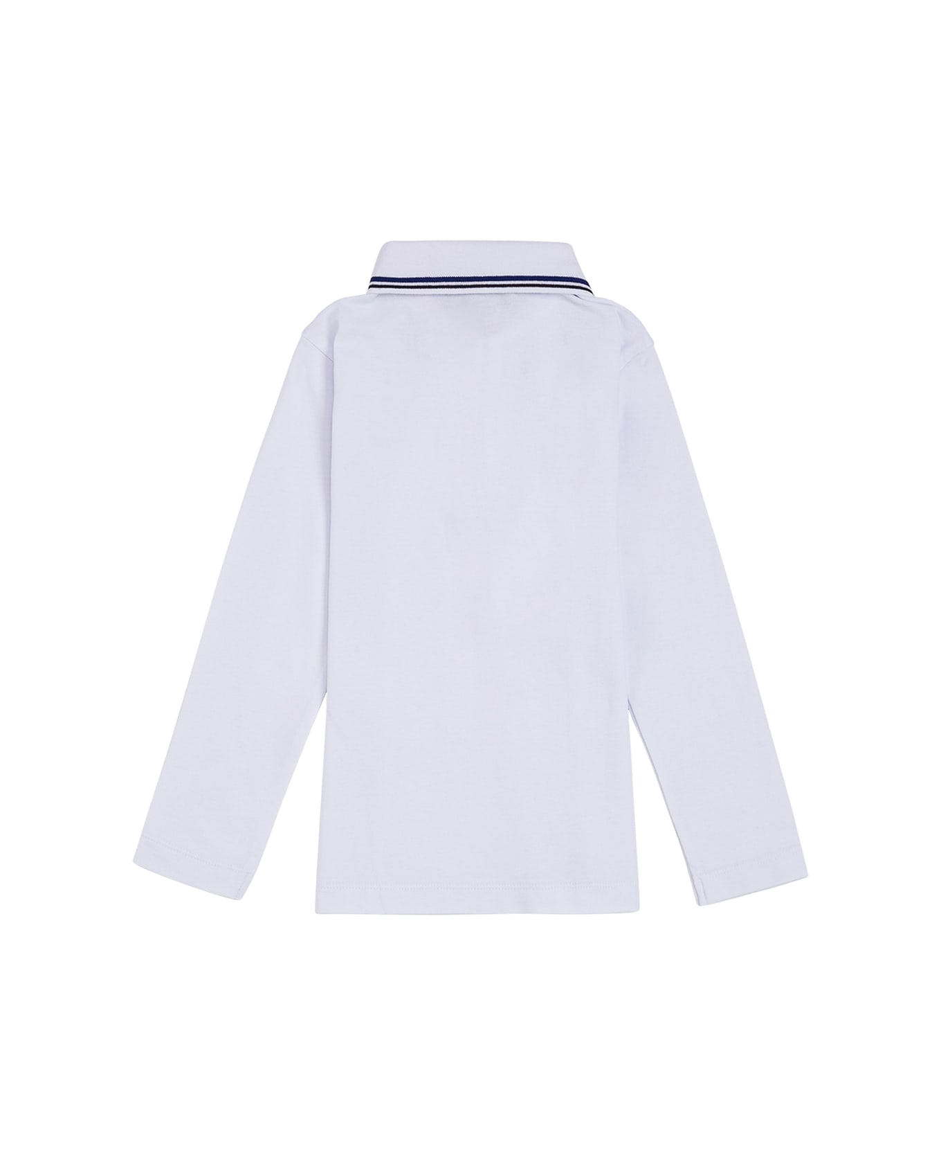 Emporio Armani White Cotton Polo Shirt With Logo - White