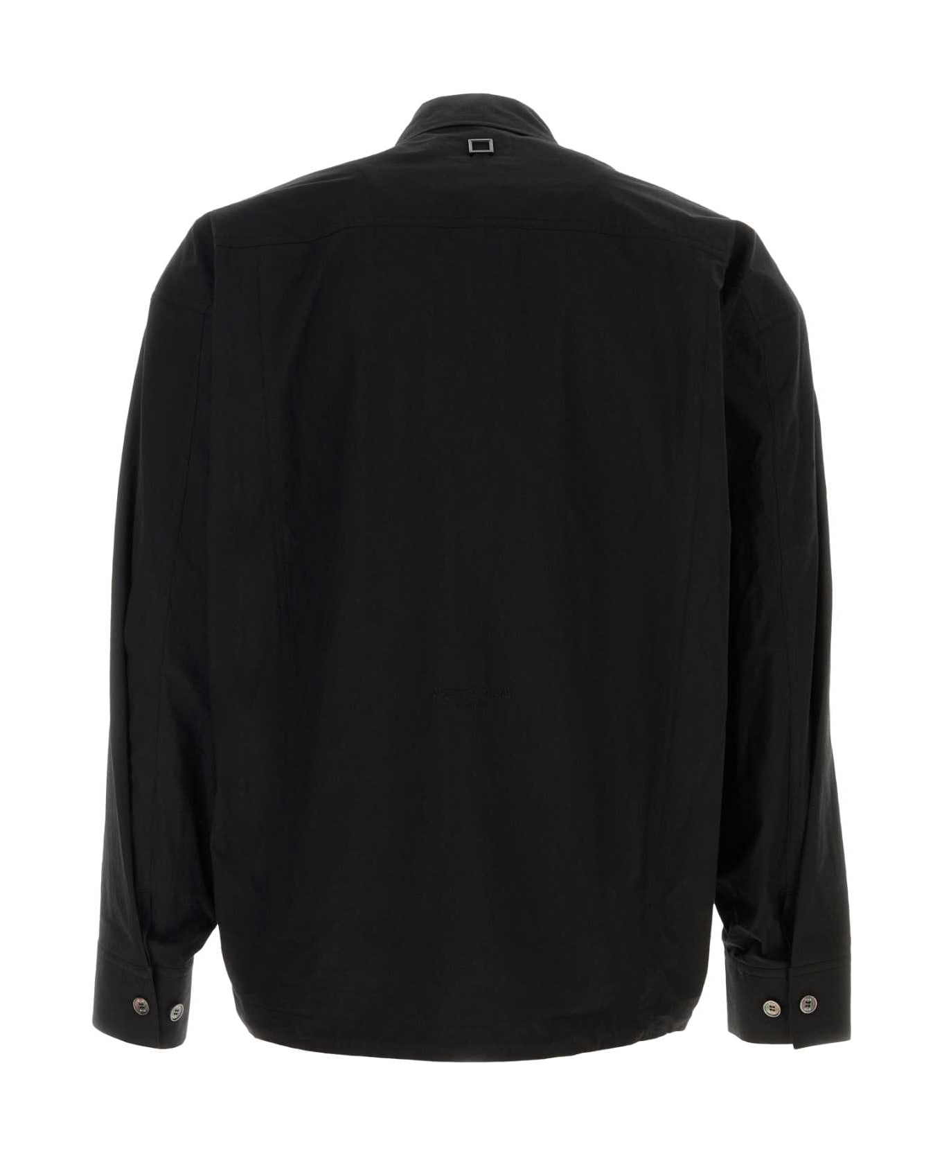 WOOYOUNGMI Black Cotton Shirt - BLACK