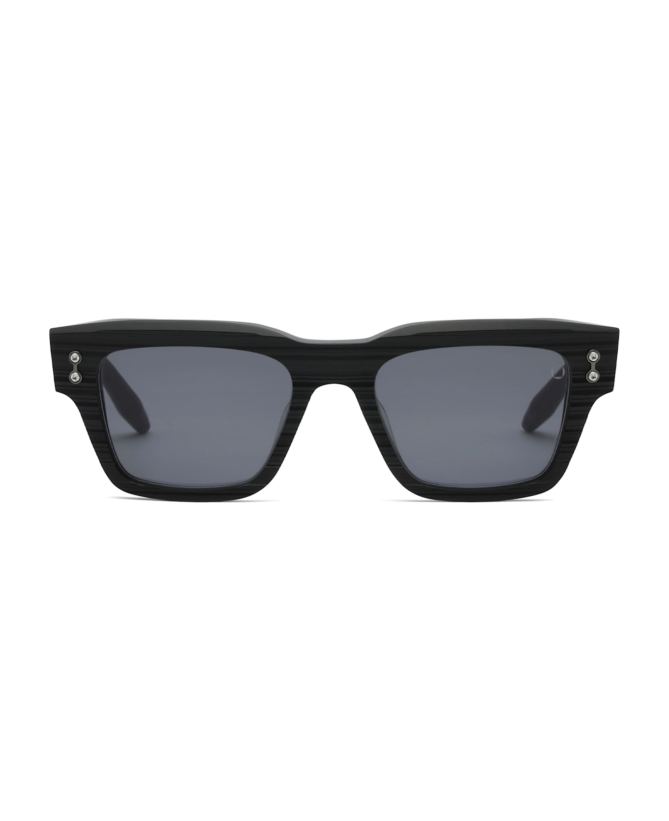 Akoni Columba - Scraped Matte Black / Black Rhodium Sunglasses - Black