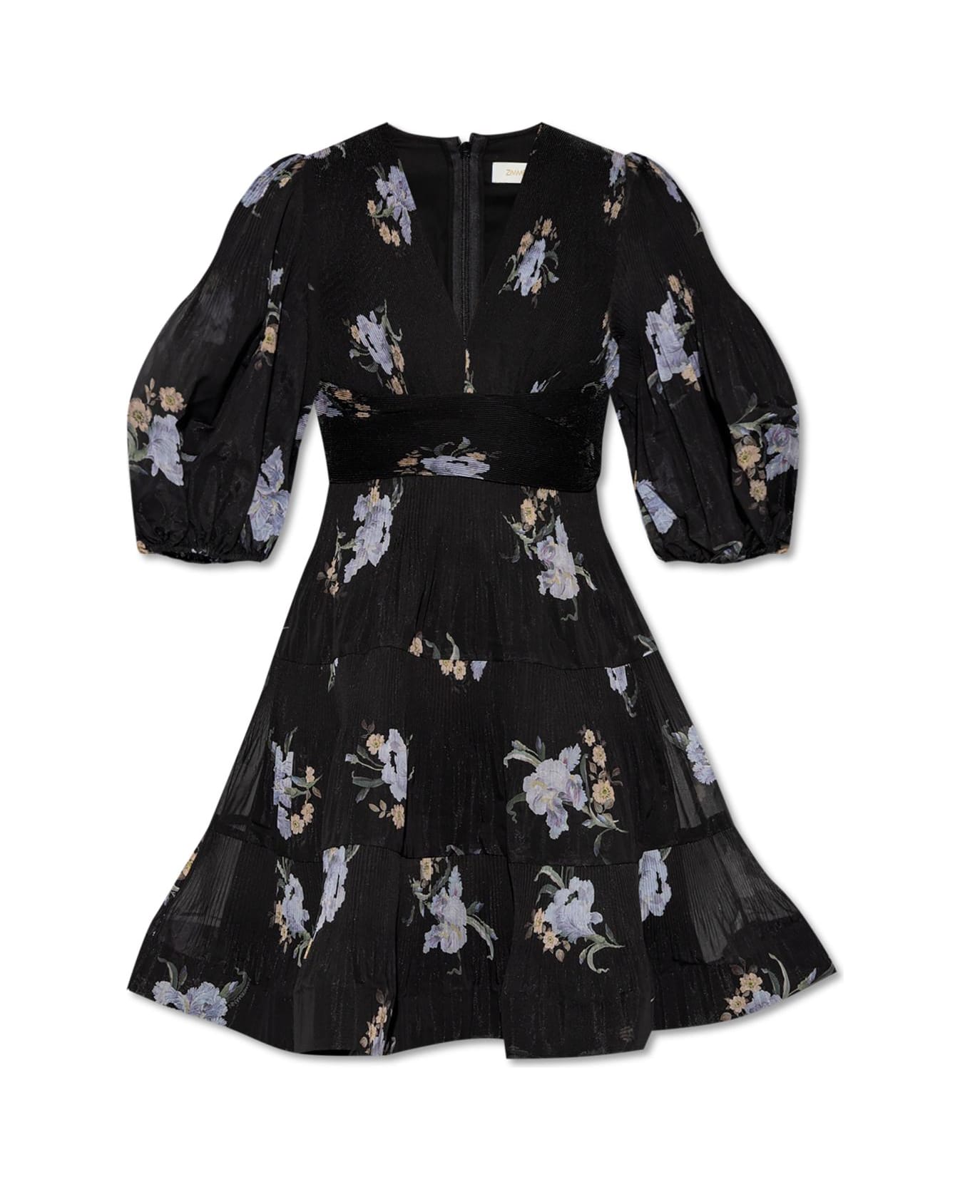 Zimmermann Dress With Floral Motif - Black