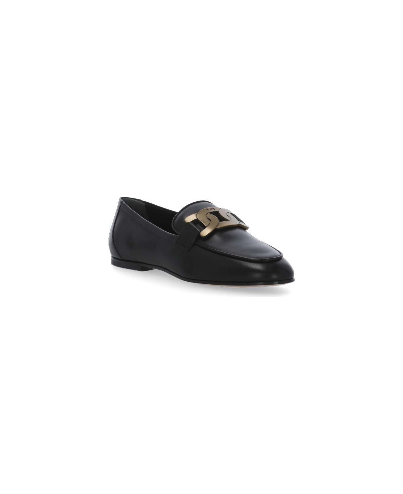 Tod's 'kate' Leather Loafer - Nero フラットシューズ