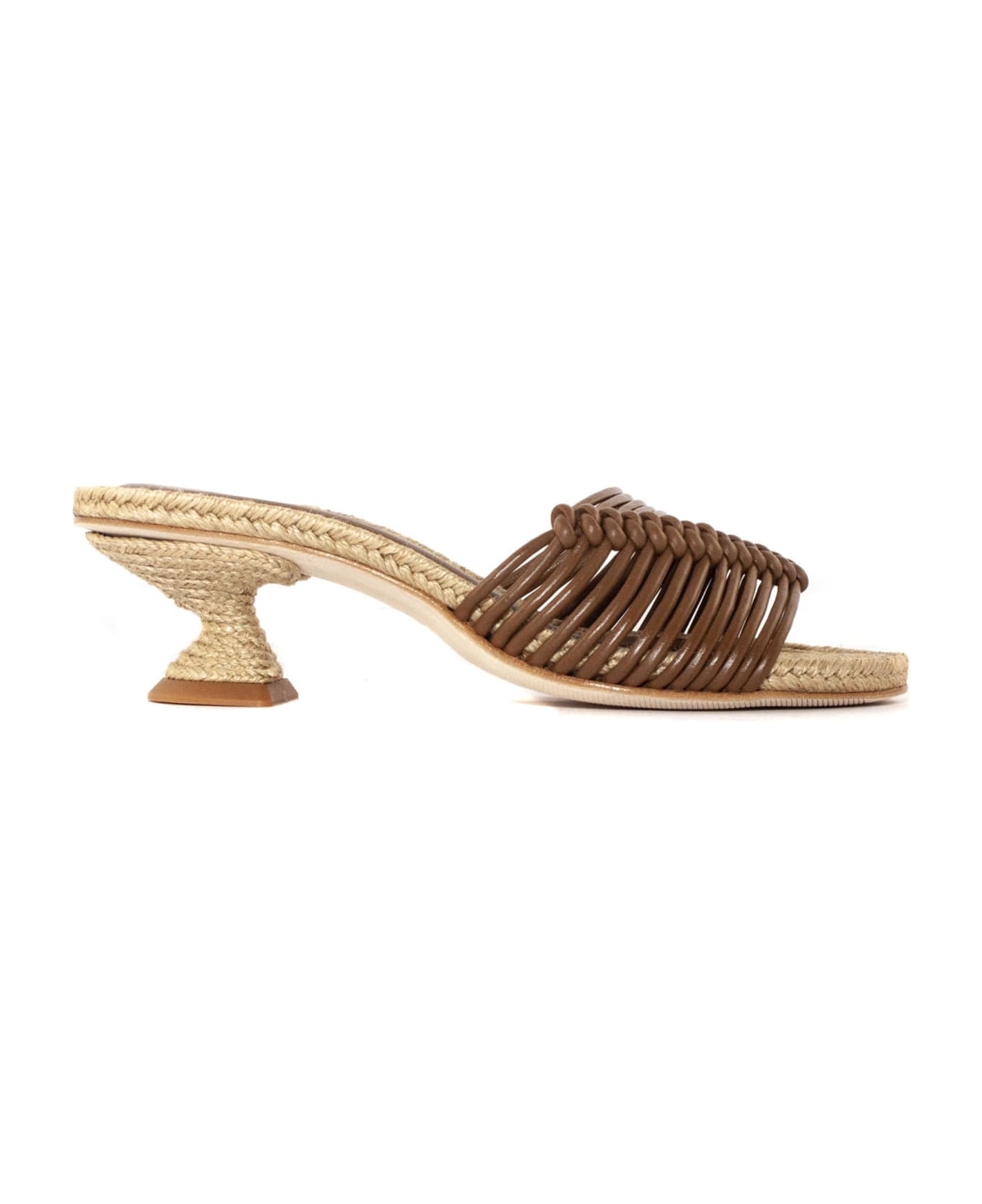 Paloma Barceló Brown Leather Ada Sandal - Cuoio