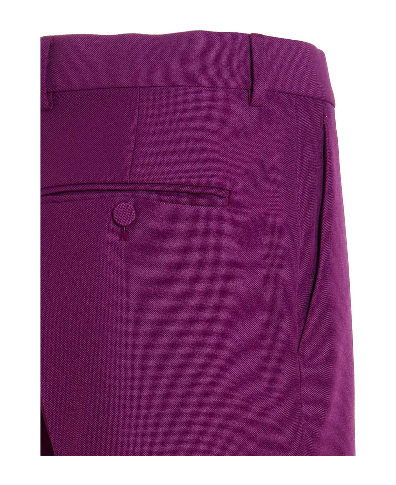 Gucci Corduroy Hem Pants - Purple