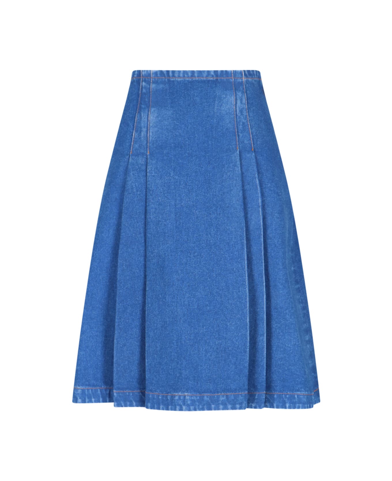 Marni Denim Midi Skirt - Blue