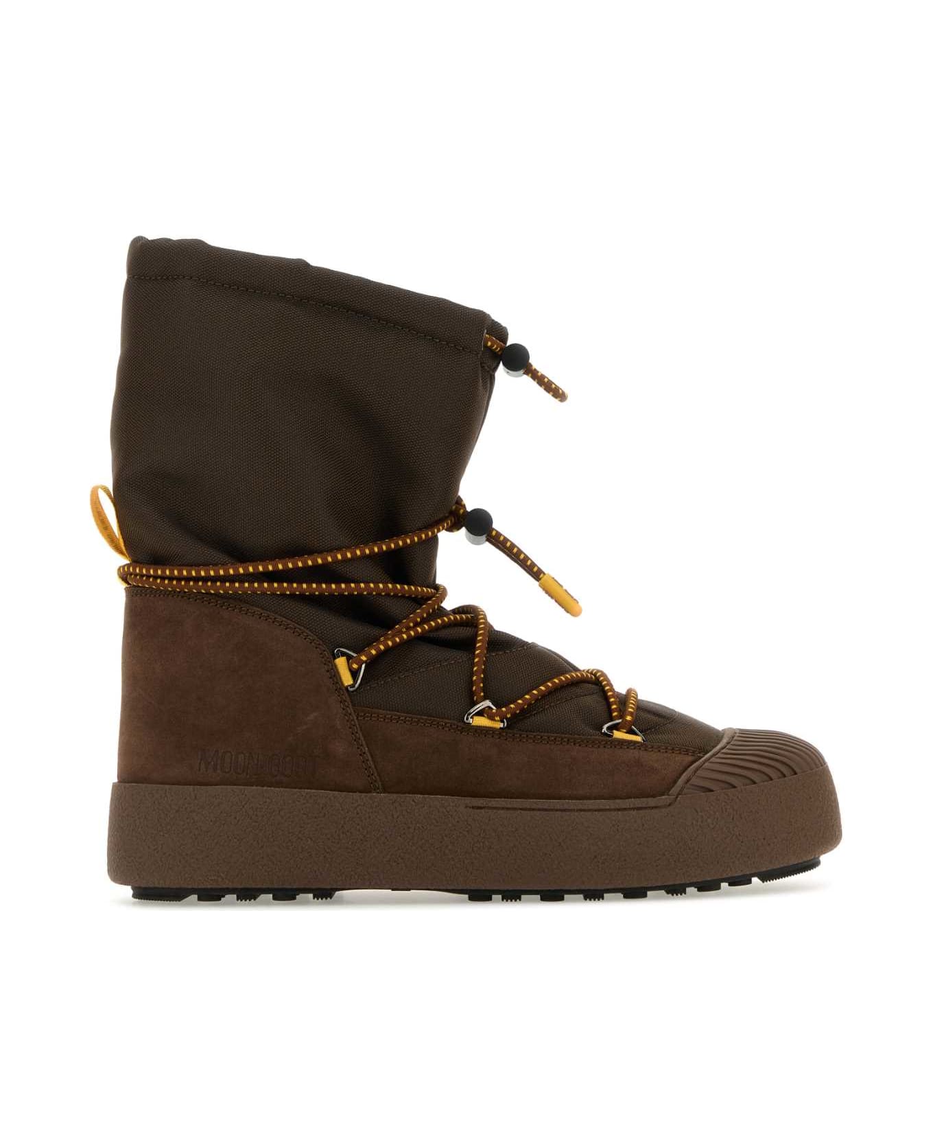 Moon Boot Brown Mtrack Polor Cordy Boots - BROWN
