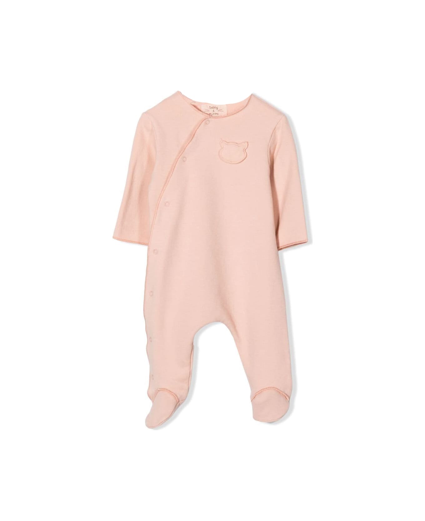 Teddy & Minou Jumpsuit With Logo Application - Pink ボディスーツ＆セットアップ