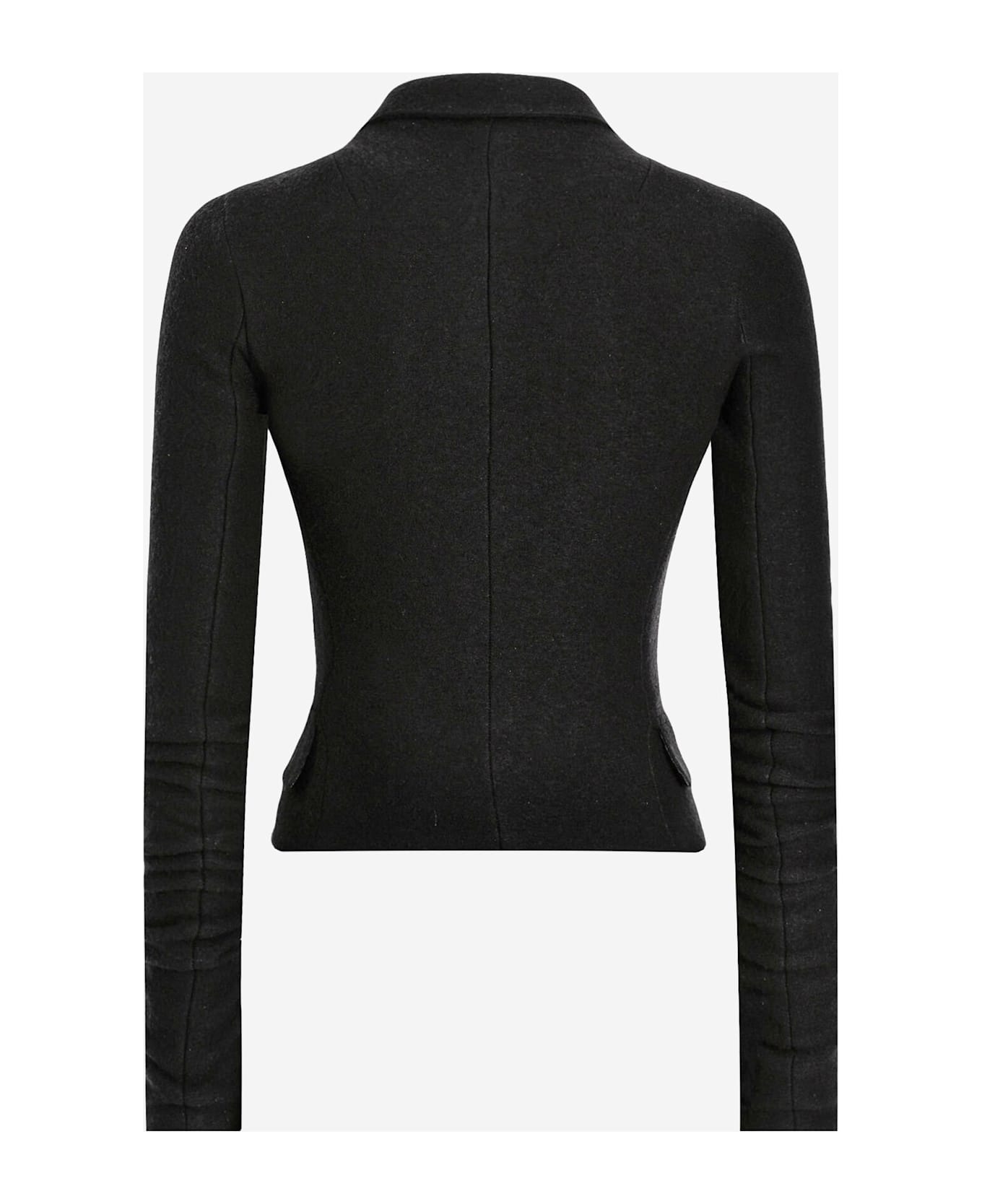 Dolce 
Gabbana Single-breasted Wool Cloth Jacket - Black