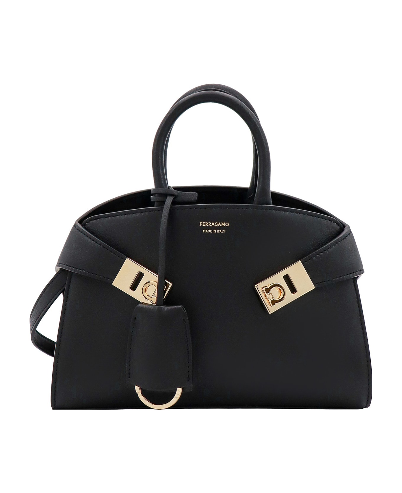 Ferragamo Hug Handbag - BLACK