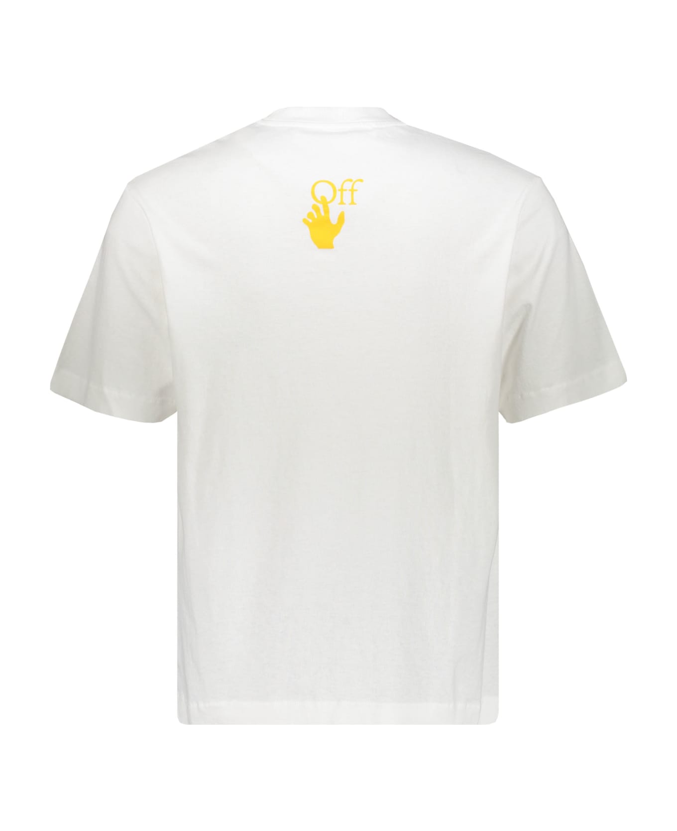 Off-White Printed Cotton T-shirt - White シャツ