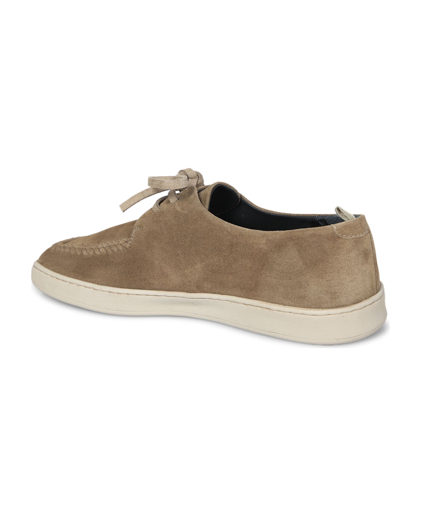 Officine Creative Herbie Lead Lace Suede Brown Loafer - Green