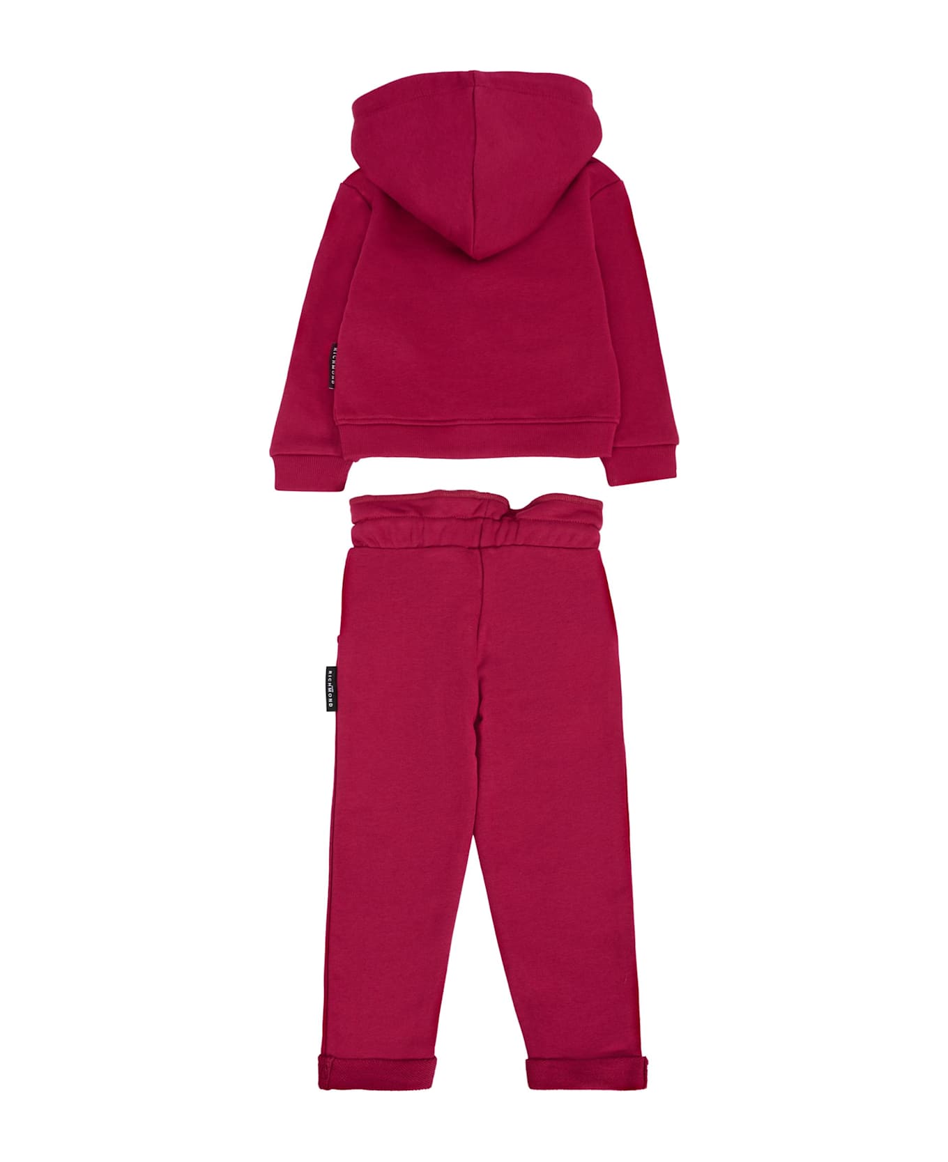 Richmond Red Suit For Baby Girl With Logo - Red