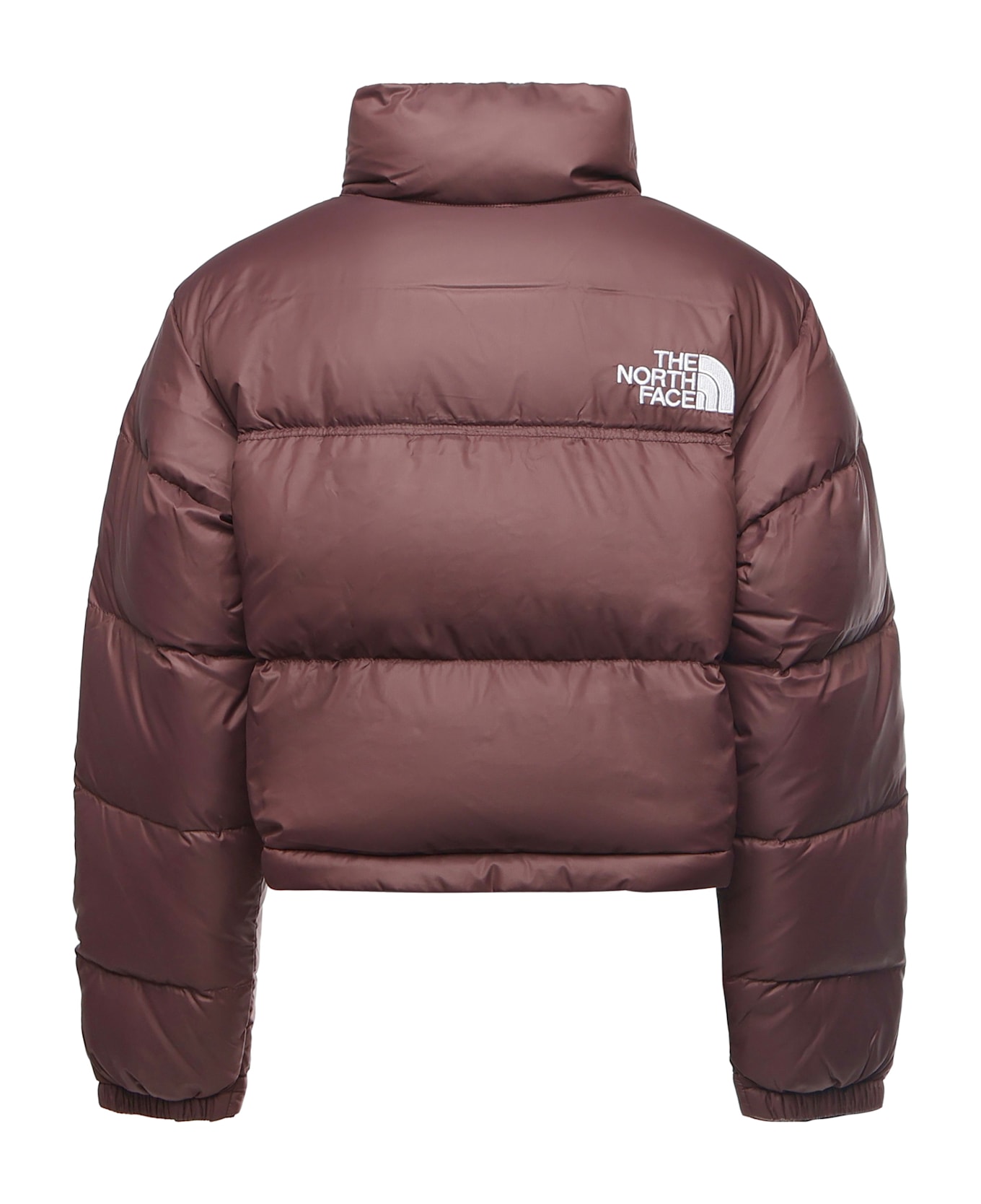 The North Face Nuptse Cropped Nylon Jacket - Tawny Quartz