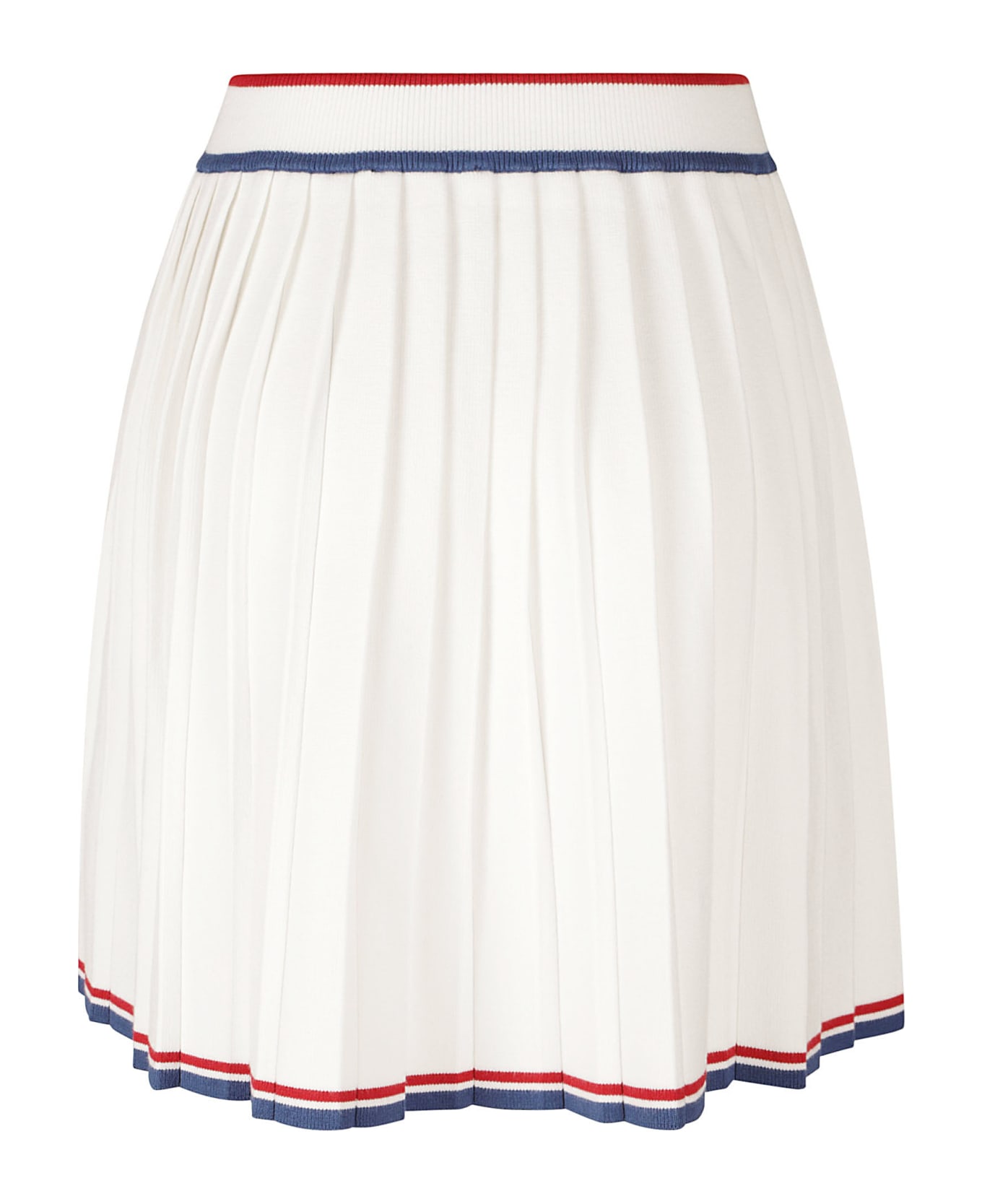 GCDS Pleated Knit Skirt - Off White