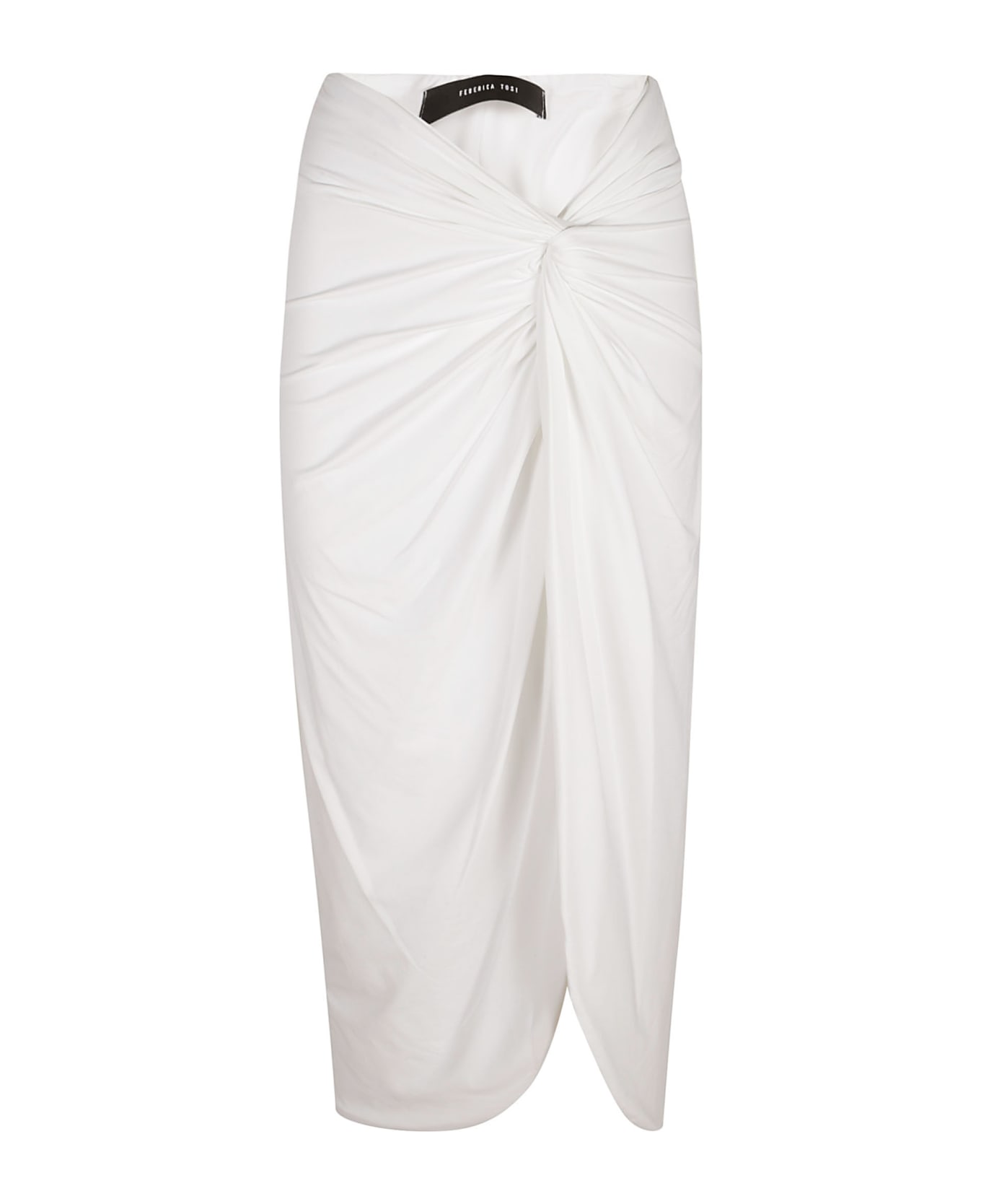 Federica Tosi Draped Skirt - White