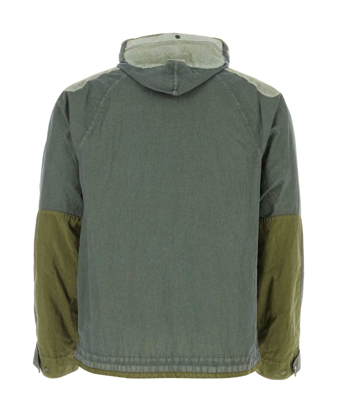 C.P. Company Green Cotton Blend Jacket - AGAVEGREEN