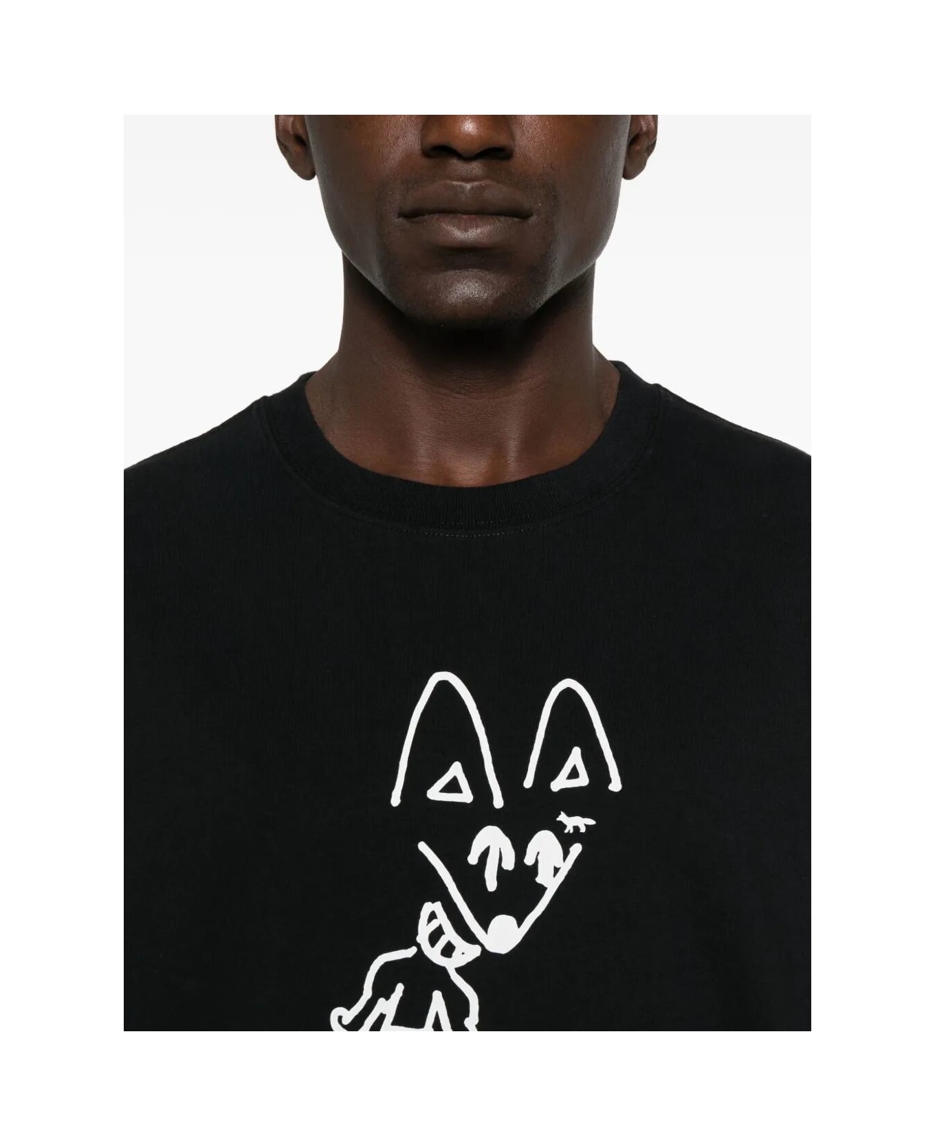 Maison Kitsuné Party Fox Comfort Tee Shirt - Black シャツ