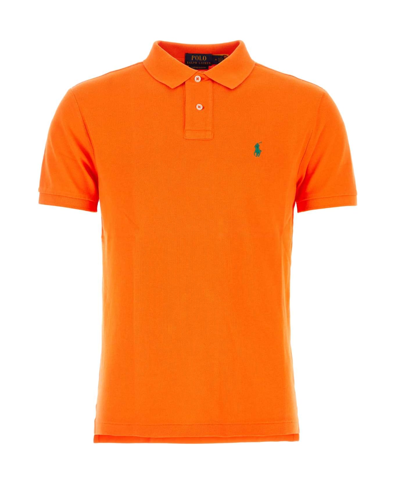 Polo Ralph Lauren Orange Piquet Polo Shirt - ORANGE