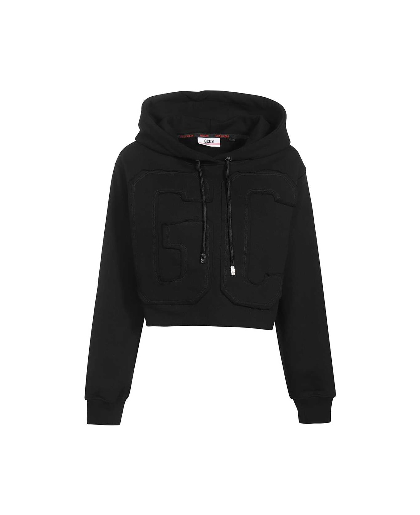 GCDS Hooded Sweatshirt - black