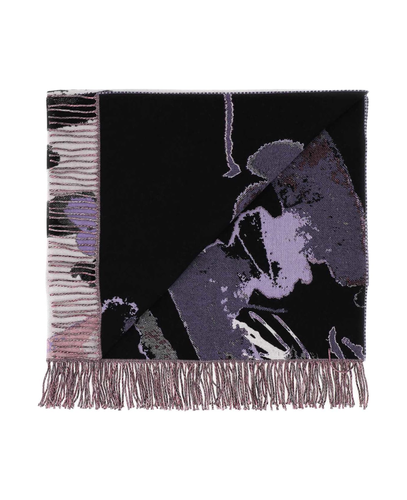 Alexander McQueen Embroidered Wool Blend Blanket - 9272