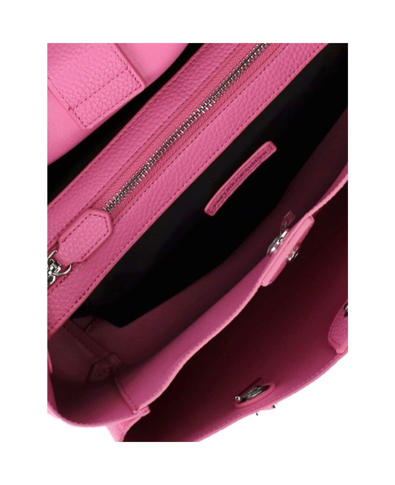 Emporio Armani Logo Printed Tote Bag - Pink
