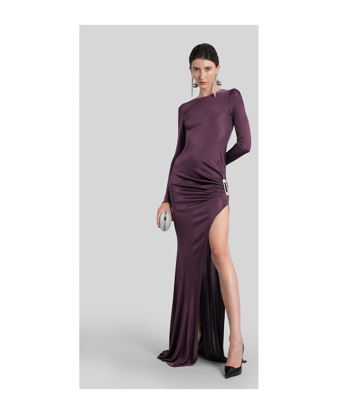 Giuseppe di Morabito Long Dress In Viola Viscose - Viola