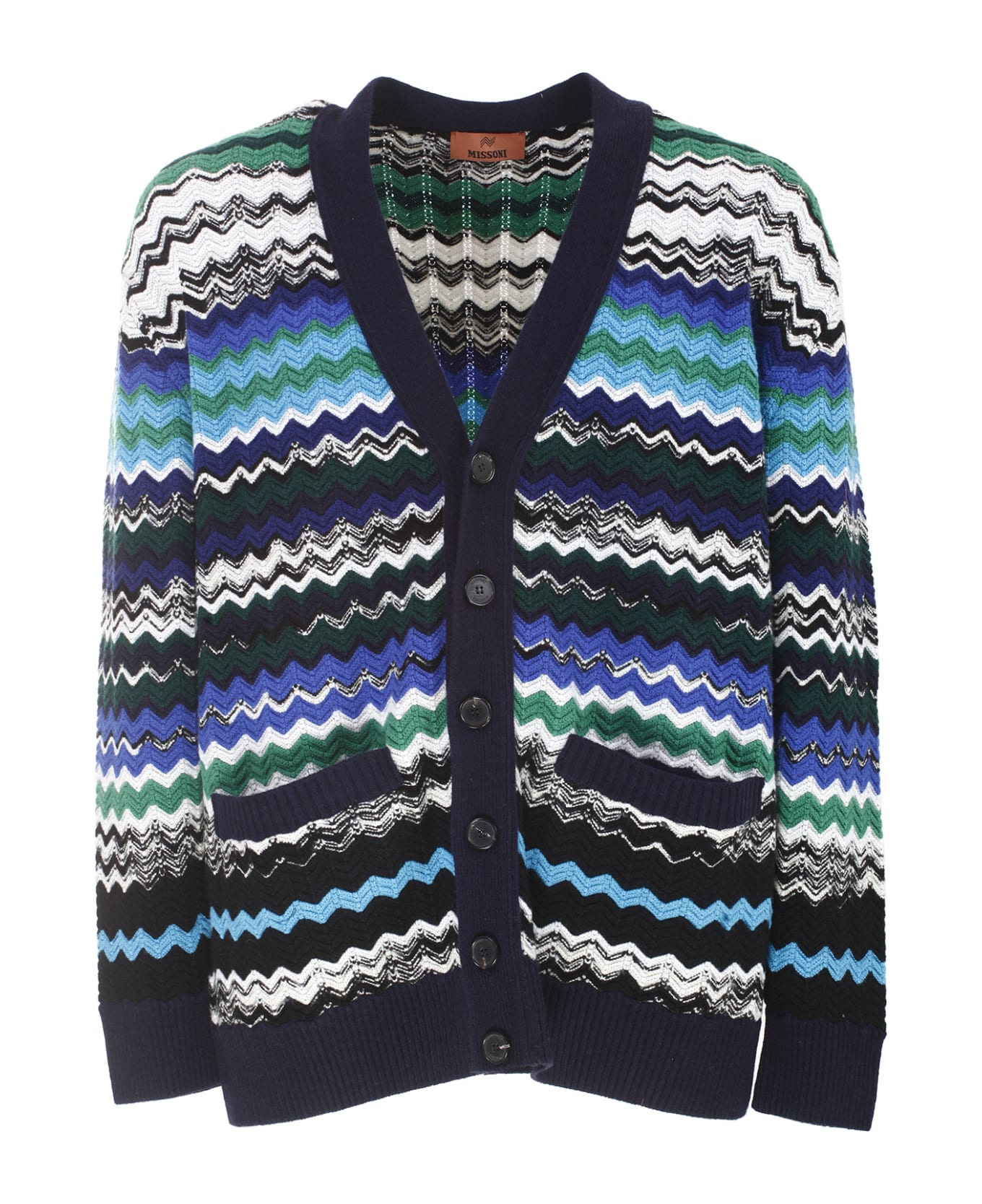 Missoni Knitted Cardigan - NAVY