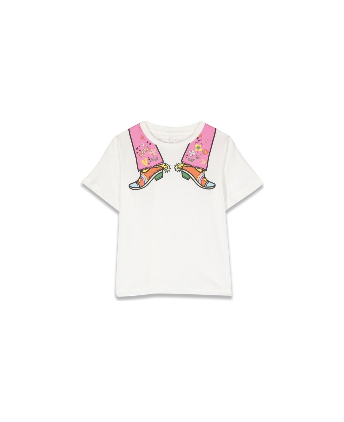 Stella McCartney T-shirt Mc Butterflies - WHITE