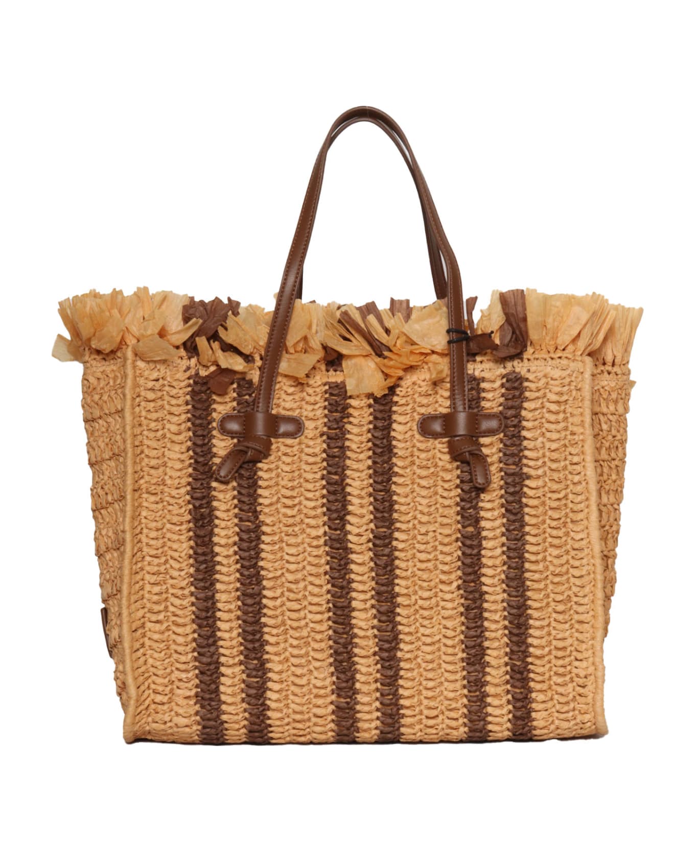 Gianni Chiarini Raffia Shopper - BROWN