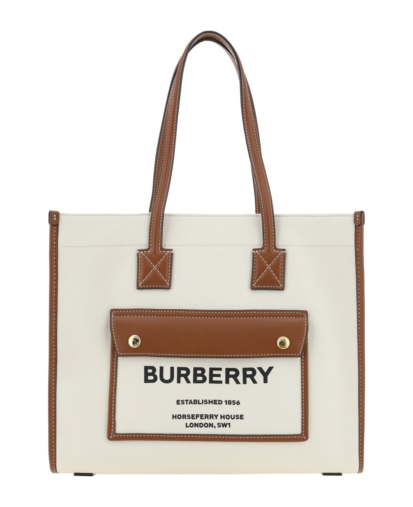 Burberry Frey Shoulder Bag - Natural/tan