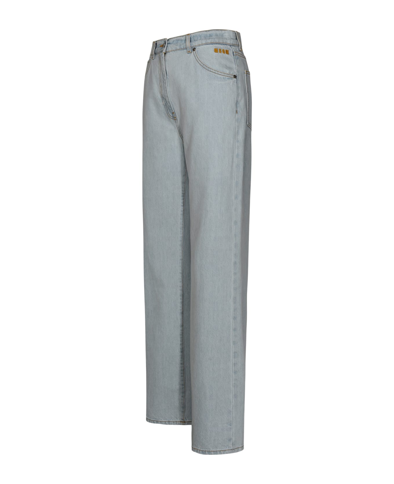 MSGM Flared Buttoned Jeans - Light Blue
