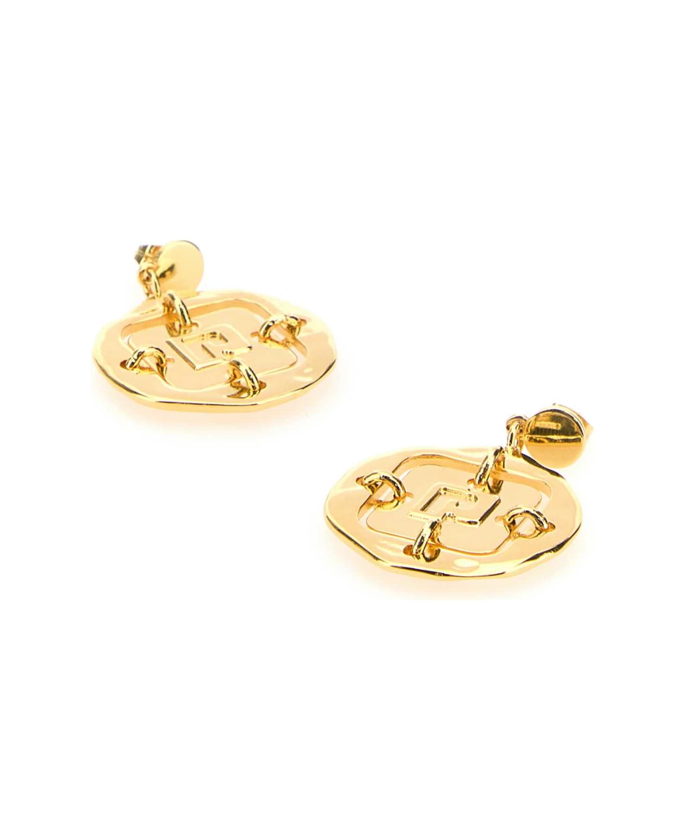 Paco Rabanne Gold Metal Earrings - GOLD