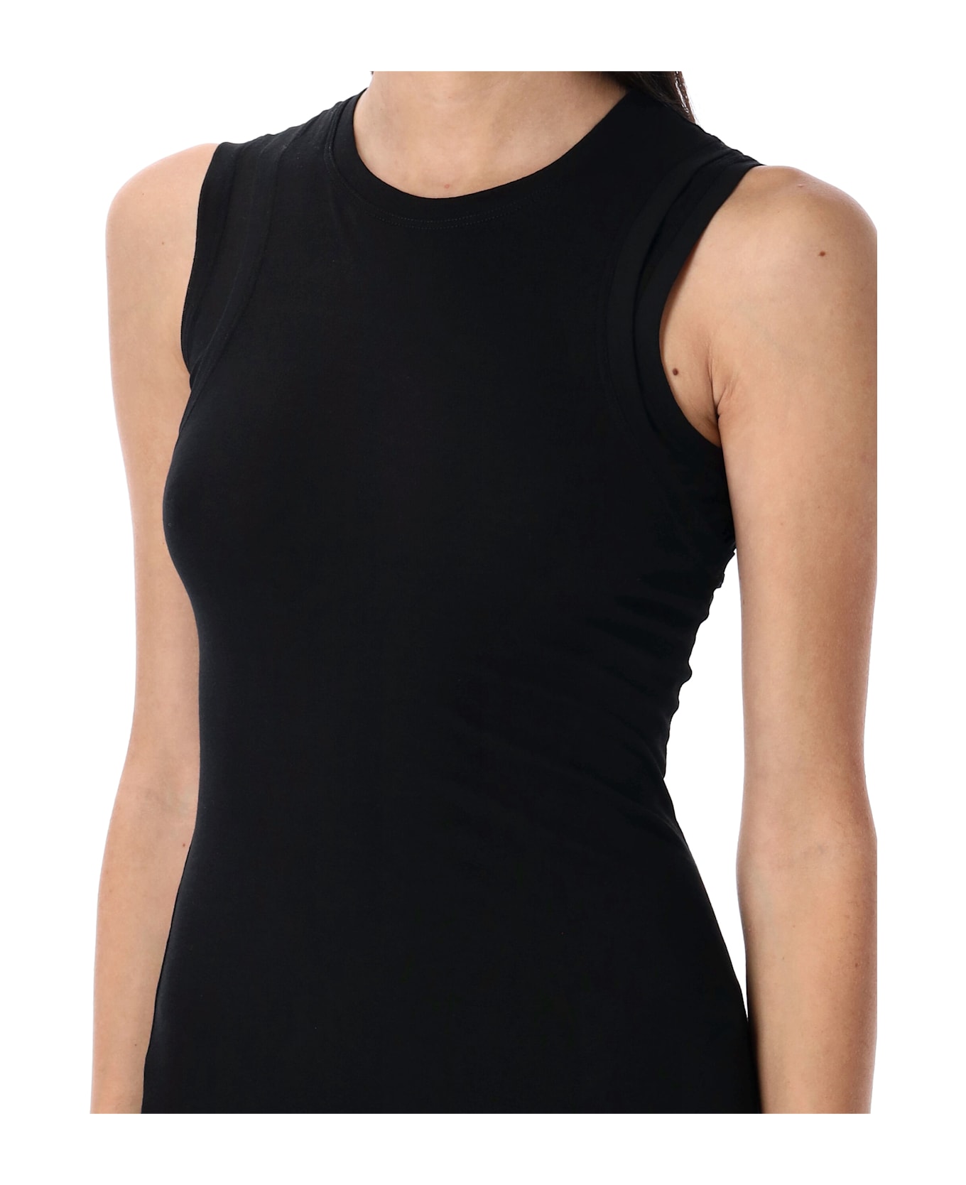 Jil Sander Sleeveless Midi Dress - BLACK