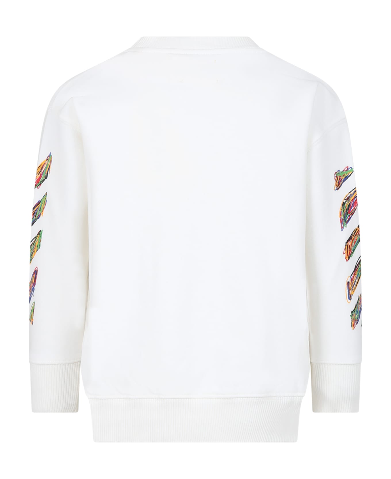 Off-White White Sweatshirt For Boy With Logo - White