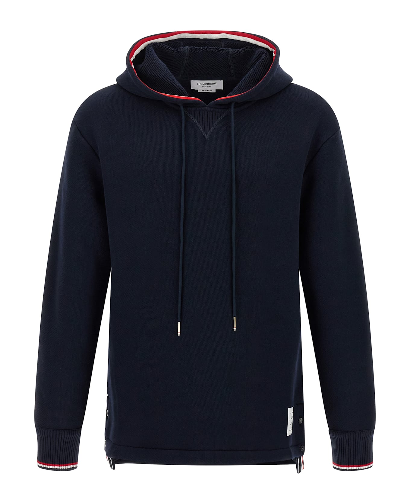 Thom Browne Rwb Tape Hoodie - Blue