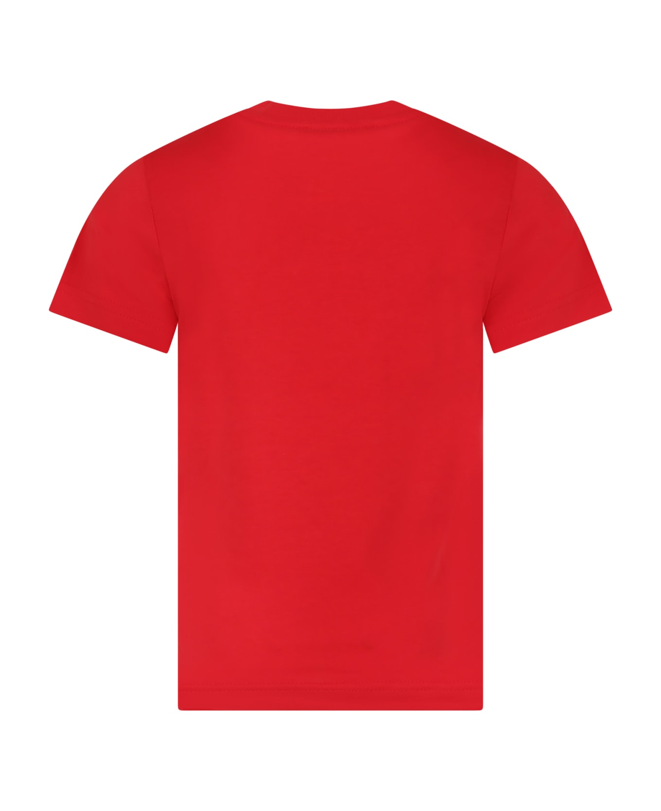 Dsquared2 Red T-shirt For Boy With Logo - Red Tシャツ＆ポロシャツ