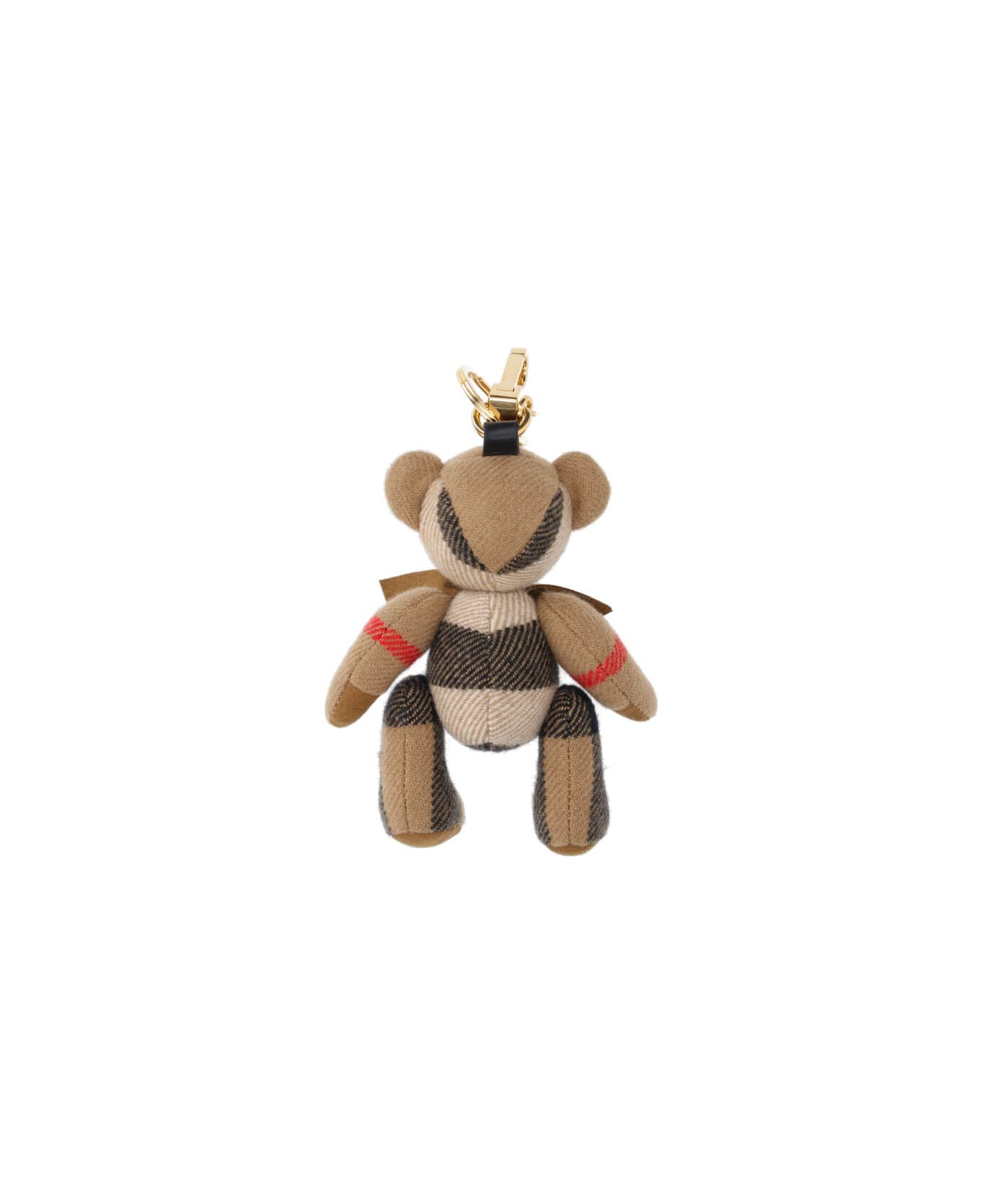 Burberry "thomas" Teddy Bear Keyring Charm - Beige